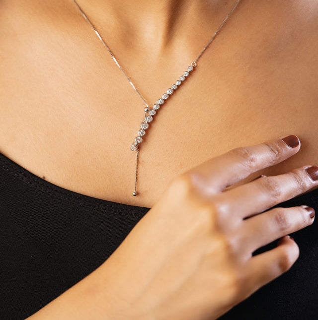 The Linear Charm 925 Pure Silver Fine Pendant