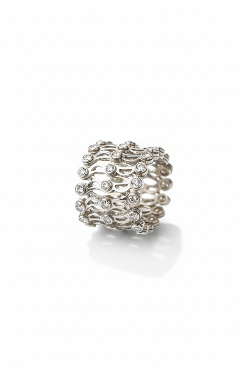 925 Pure Silver Fine Ring to Bracelet