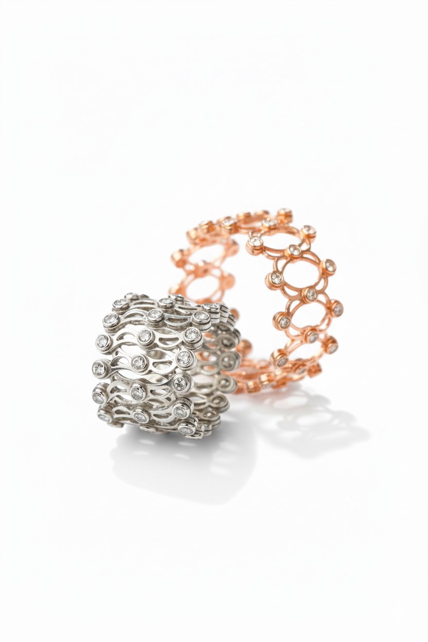 925 Pure Silver Fine Ring to Bracelet